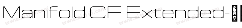 Manifold CF Extended字体转换